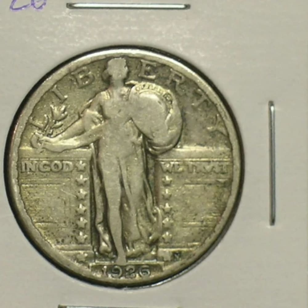 1926 Nice Standing Liberty Quarter - Type Coin - (AE7-11))